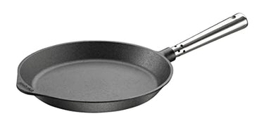 Bratpfanne 24 cm. Edelstahlgriff. Auf allen Herdarten, Ofen, Grill & offenem Feuer einsetzbar im Sale